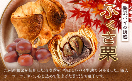 菊池銘菓 ふくさ栗 1箱 9個入り 有限会社中原松月堂 《30日以内に出荷予定(土日祝除く)》熊本県 菊池市 和菓子 洋菓子 お菓子 焼き菓子 菓子折り 銘菓 栗 和栗 パイ生地 デザート スイーツ 九州
