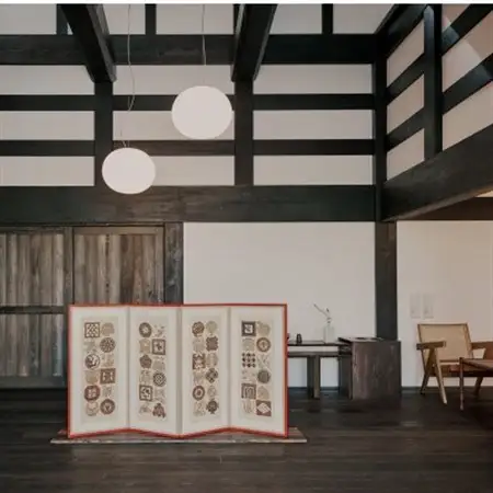 【楽土庵宿泊+越中いさみ太鼓見学付き】紙の部屋、夕朝食付「郷味(きょうみ)和食」ペア宿泊券_旅行券・チケット 宿泊券  _【1446929】