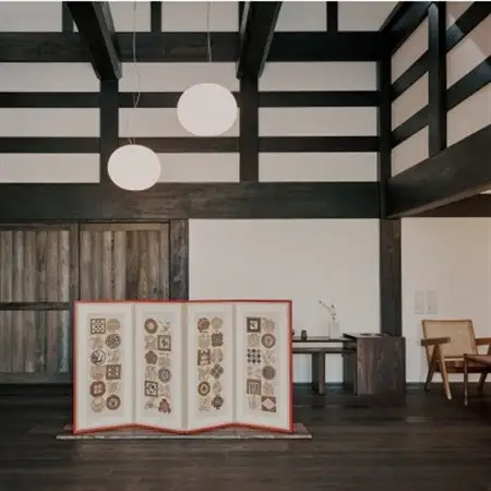 【楽土庵宿泊+越中いさみ太鼓見学付き】紙の部屋、夕朝食付き(スペシャルディナー)ペア宿泊券_旅行券・チケット 宿泊券  _【1446931】