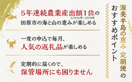 【定期便】海産物 定期便 4回 ( うなぎ / しらす / サーモン / 大アサリ ) 