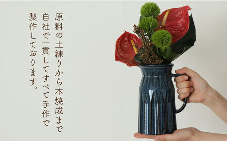 【美濃焼】 ピッチャー型フラワーベース　＜モノトーンマットカラー＞ 3色から選べる【金新製陶所】雑貨 花瓶 インテリア 一輪挿し 花器 花入れ フラワーベース 陶器  かわいい おしゃれ くすみ モノトーン 選べるカラー 選べる 白 ホワイト グレー ブラウン マット プレゼント ギフト 新生活 新居 新築 送料無料[MDG025]