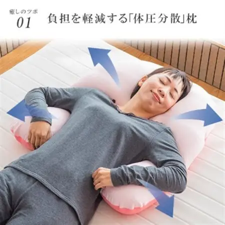 抱かれ枕　アーチピローFUN(レギュラー/ピンク)_雑貨・日用品 枕 寝具 _【1420929】
