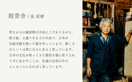  越前焼のふるさと越前町からお届け！ 薄作りの盃 hi ra ra 淡青 木 踏青舎 越前焼 越前焼き 【酒盃 杯 酒 コップ カップ マグカップ 食器 ギフト うつわ 電子レンジ 食洗機  工芸品 伝統工芸士 陶器 】 [e25-a042]