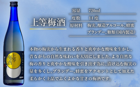 上等 梅酒 ・ 上等 梅酒 知覧茶 中瓶 2本 セット K204-003