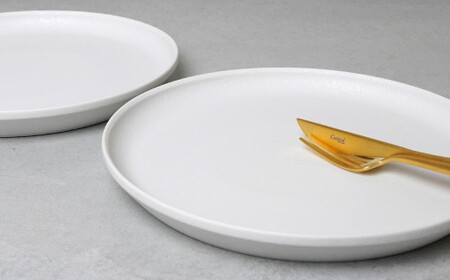金善製陶所 210カット プレート スノー 2枚 有田焼 食器 器 うつわ プレート 30000円 3万円 A30-729