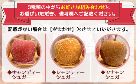 りんご飴 3種類から選べる3本セット 個包装 tuctuc【リンゴ飴 リンゴ飴食べ比べ 3種類のリンゴ飴 選べるリンゴ飴セット】 tt-0014
