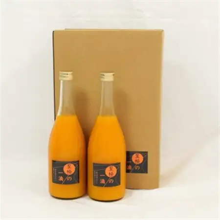 【無添加】田村みかんの新鮮100%ジュース「至極の一滴」720ml×2本入り(日高町)【1406581】