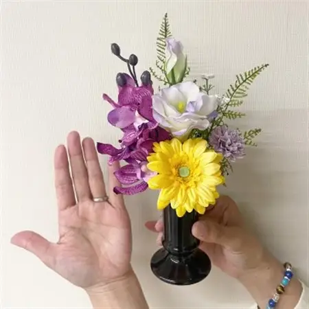 高品質アーティフィシャルフラワー仏花　小　(1基)【1446181】