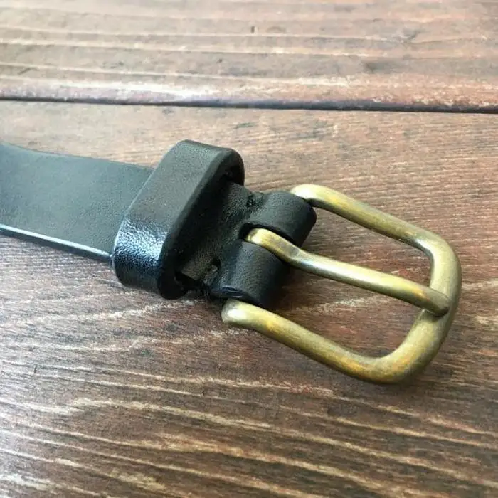 Original leather belt-Black-Short