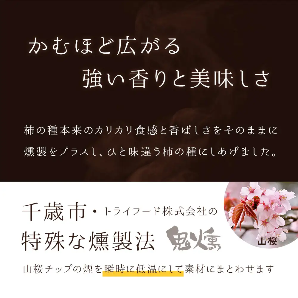 鬼燻シリーズ 鬼燻柿の種（業務用500ｇ×2袋 )計1kg