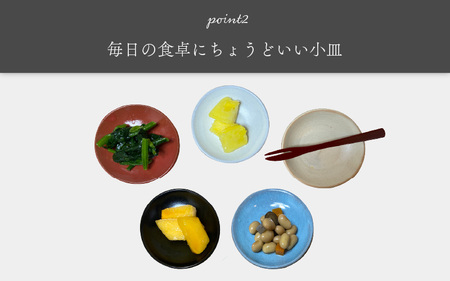 越前焼のふるさと越前町からお届け！ 小皿 5枚セット 洗心窯 越前焼