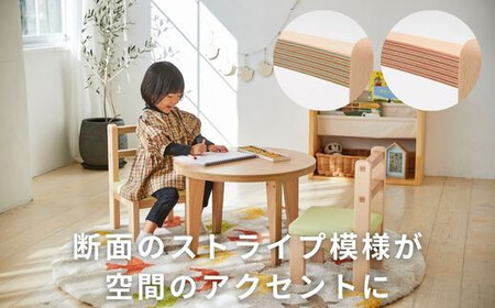 キッズテーブル＆肘なしチェア テーブルセット キッズデスクセット キッズチェア 子供用テーブルセット 椅子セット 子供机 子供椅子 おしゃれ 北欧 シンプル ナチュラル 食卓 子供部屋 学習机 キッズ家具 BAOBAB LAND KG-SET