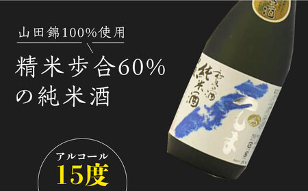 【全3回定期便】【金賞受賞】白嶽 純米酒 つしま 15度 720ml 2本セット対馬 酒 贈り物 日本酒 ご当地 名酒  [WAX040]