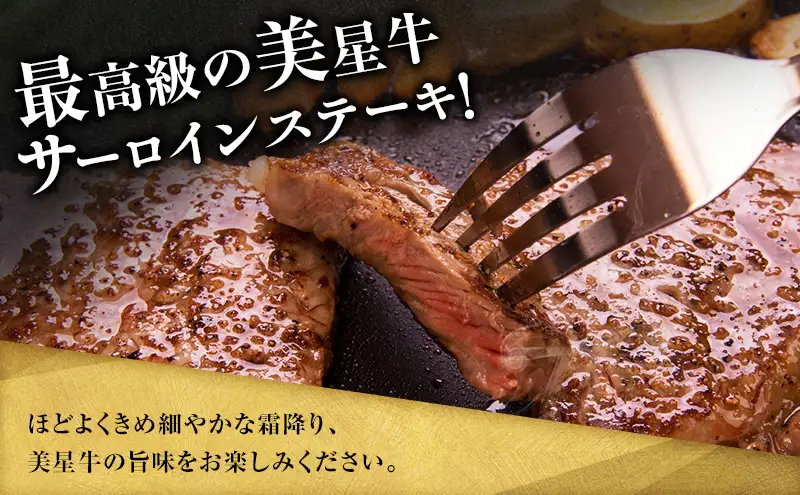 【定期便 3回 隔月で届く】美星和牛 サーロインステーキ 各回約800g（約200g×4枚） 牛肉 岡山県 里庄町 送料無料