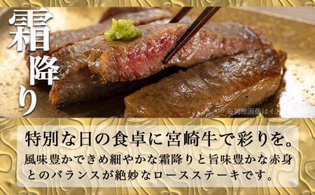 宮崎牛【赤身霜降り】ロースステーキ200g×2枚_18-6502_(都城市) 牛肉 宮崎牛 ロースステーキ400g(200g×2) ステーキソース付き サシ入り赤身霜降り牛肉 ステーキ 鉄板焼き ギフト 贈答用