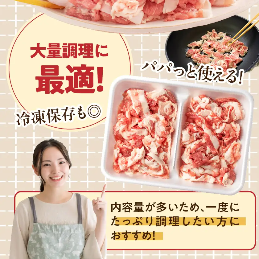「前田さん家のスウィートポーク」切り落とし5kg〔17-89-001-5kg〕_(都城市) 豚肉 小分け 10パック 計5キロ ブランド 人気 おすすめ オススメ