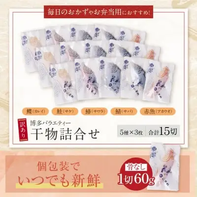 Y61-79 博多バラエティ― 干物詰合せ 15切 干物