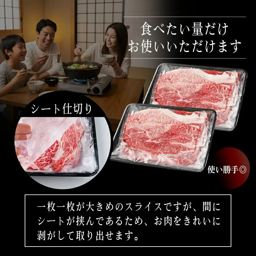 宮崎牛ウデ・モモスライス1kg〔AC-2525〕_(都城市) 宮崎牛 A4ランク モモ ウデ スライス 500g 2パック