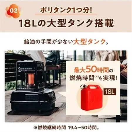 トヨトミ大型石油ストーブ パワーヒート「PH-10(ブラック)」　25～34畳【1448381】