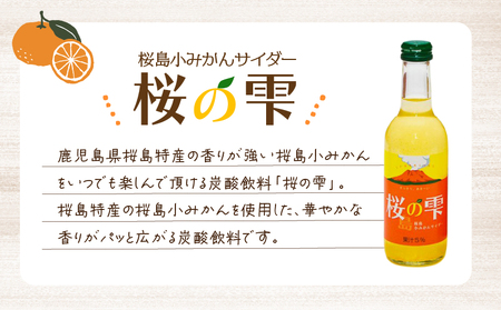 桜島 小みかん サイダー 「 桜の雫 」 10本 K247-002