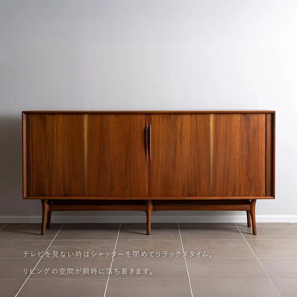 【FILE FURNITURE WORKS】キャビネット（SHUTTER TV CABINET）｜京都 家具 人気ブランド 国産家具