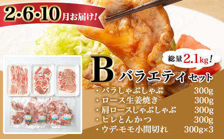 「きなこ豚」定期便(10ヶ月)_T80（10）-1201_(都城市) 豚肉 ブランド豚のお肉を10ヶ月間毎月お届け ブランドポーク しゃぶしゃぶ とんかつ 焼き肉など