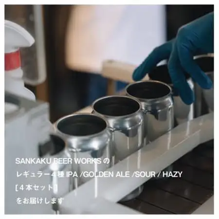 名水百選「清水の湧水」で造られたクラフトビール4本【配送不可地域：離島】【1186141】