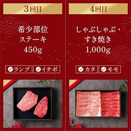 【毎月定期便】和牛セレブの神戸牛定期便「ビジネスクラス」全6回【配送不可地域：離島】【4005280】