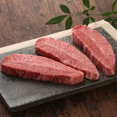GI認証　くまもとあか牛ミスジステーキ　120g×3枚(益城町)【配送不可地域：離島】【1461222】