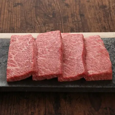 GI認証　くまもとあか牛ザブトンステーキ　120g×4枚(益城町)【配送不可地域：離島】【1461224】