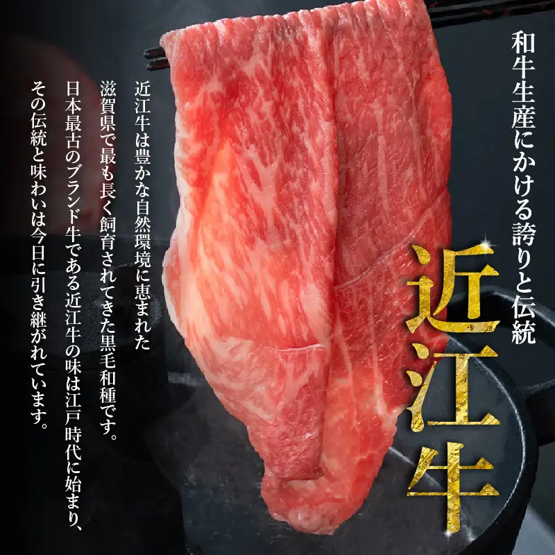 近江牛 厚切り ロース すきやき 900g ( 450g × 2 ) / すき焼き 肉 お肉 牛肉 和牛 近江 滋賀県 大津市 鍋 霜降り