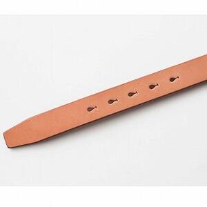 【minca】栃木レザーの希少な「ハーネスレザー」使用の贅沢な1枚革のレザーベルト/タン(生成)/幅30mm　HL-B01/TAN【34インチ 86.5cm】【小物 ファッション 人気 おすすめ 】