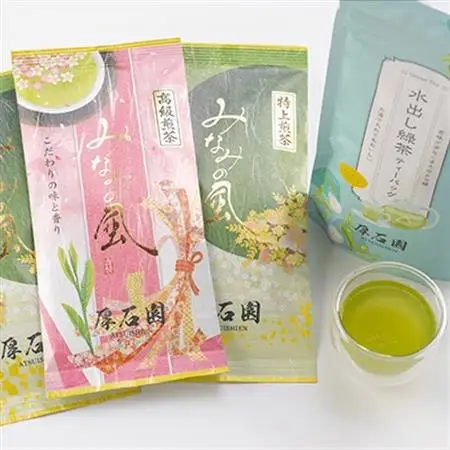 お茶の老舗“厚石園”の特選深蒸しセット 【高級煎茶・特上煎茶・水出し煎茶ティーバッグ】 A8-30_飲料・ドリンク 茶葉・ティーバッグ 茶 _【配送不可地域：離島】【1166622】