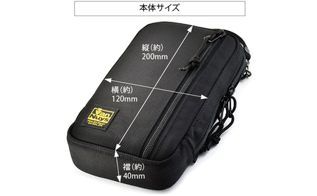 VanNuys 薄型サブポケット／Type-D ウエストバッグ 多機能ウエストバッグ 収納多数 ヒップバッグ  帆布 バンナイズ ファッション カバン 