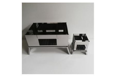 [S／Lサイズ] セット販売 焚き火台 囲 艶消し 2トーン ネーム ビニールケース付 [2576]