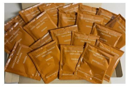 コーヒー 自家焙煎 ドリップバッグ ミディアム 20個 [ゴールド珈琲 大阪府 守口市] [2285]