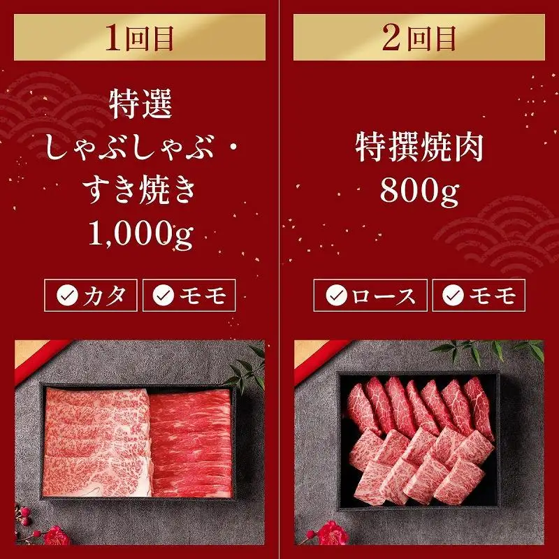 ＜定期便4回＞【和牛セレブ】神戸牛 定期便「エコノミークラス」