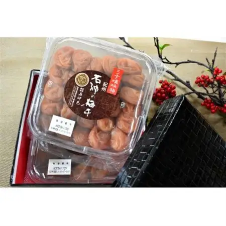高級南高梅うす塩・白干梅計800g入 紀州塗箱 網代模様仕上【1465711】