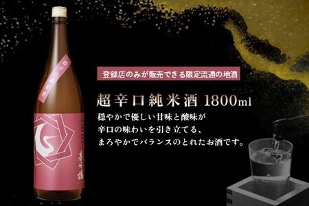 基峰鶴 純米吟醸山田錦と基峰鶴 超辛口純米酒 1800ml 各1本 K085040