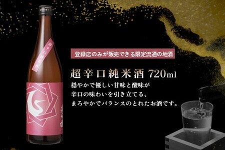 基峰鶴 純米吟醸山田錦と基峰鶴 超辛口純米酒 720ml 各1本 K085041