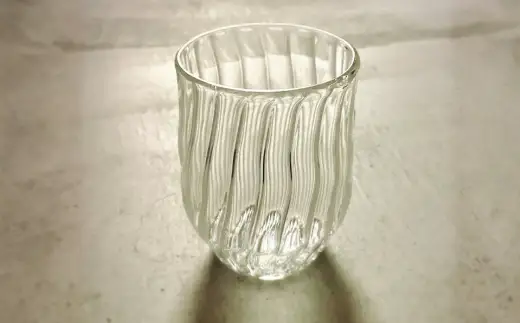 "Classic Bamboos"竹の古径(こみち) ストライプ 多用途 グラス