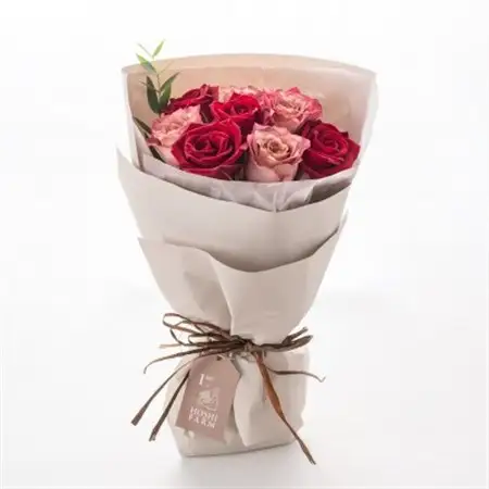 ホシファーム　フリルブーケ　ニュアンスレッド　8本_花・観葉植物  花 _【配送不可地域：離島】【1465233】