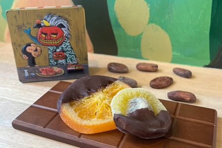 チョコレート専門店「サルくんの旅缶2缶セット」(絵本作家・谷口智則さんデザイン) [1190]