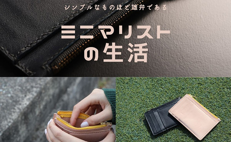 お財布にもなるカードケース【高品質三田牛レザー使用】　ヌメ革 [3d28bae250006]