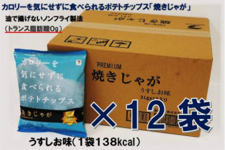 揚げないポテチ焼きじゃが12袋/うすしお味 _0519Z