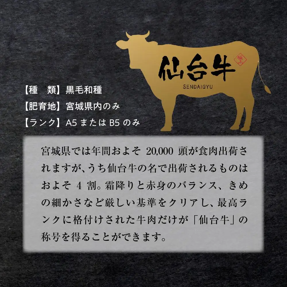 鉄板ダイニング誉　仙台牛 ハンバーグ 120g×3個セット ｜ 仙台牛　