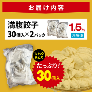 満腹餃子 リピーター続出！ボリューム満点！60個（1.5kg ）（EJ-16）
