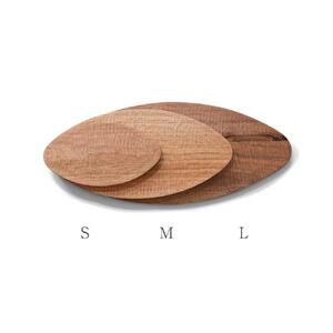 サービングボード 木製 オーバル Mサイズ（サクラ）アウトドア用品 キャンプ 料理 調理道具□