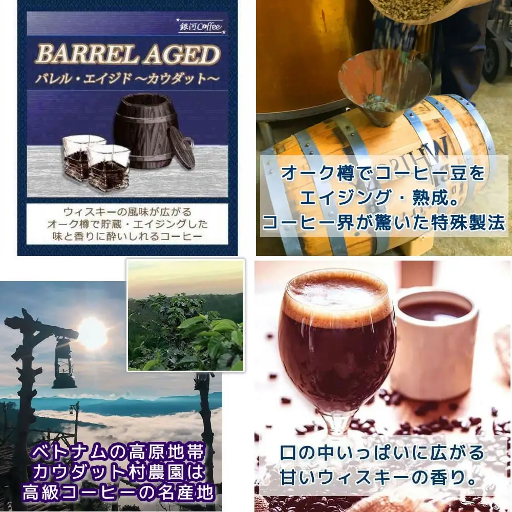 【12203-0105】生涯で飲みたい 世界3大珈琲（ドリップ式）5個×3種　銀河コーヒー