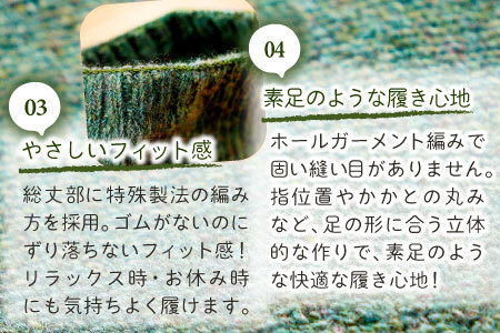 ひつじ飼いが作る ごほんゆびウールソックス Mサイズ(グリーン)【ウール ソックス 5本指 靴下 Mサイズ グリーン 緑色 深緑 レディース メンズ 男女兼用 島根県 大田市】